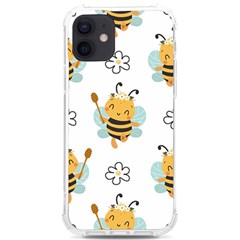 Art Bee Pattern Design Wallpaper Background Iphone 12/12 Pro Tpu Uv Print Case