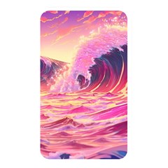 Ai Generated Waves Ocean Sea Tsunami Nautical Red Yellow Memory Card Reader (rectangular) by Ravend