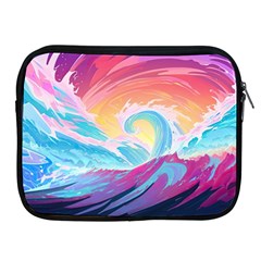 Ai Generated Waves Ocean Sea Tsunami Nautical Apple Ipad 2/3/4 Zipper Cases by Ravend