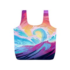 Ai Generated Waves Ocean Sea Tsunami Nautical Full Print Recycle Bag (s) by Ravend