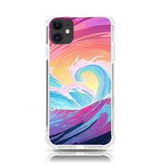 Ai Generated Waves Ocean Sea Tsunami Nautical Iphone 11 Tpu Uv Print Case by Ravend