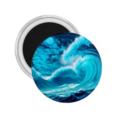 Ai Generated Waves Ocean Sea Tsunami Nautical Sea 2 25  Magnets by Ravend