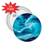 Ai Generated Waves Ocean Sea Tsunami Nautical Sea 2.25  Buttons (10 pack)  Front