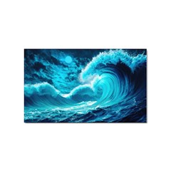 Ai Generated Waves Ocean Sea Tsunami Nautical Sea Sticker (rectangular) by Ravend