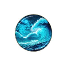 Ai Generated Waves Ocean Sea Tsunami Nautical Sea Hat Clip Ball Marker by Ravend