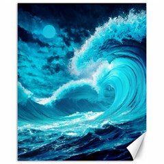 Ai Generated Waves Ocean Sea Tsunami Nautical Sea Canvas 16  X 20  by Ravend