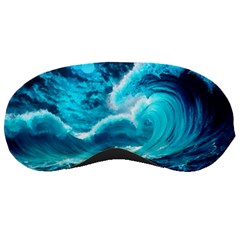 Ai Generated Waves Ocean Sea Tsunami Nautical Sea Sleeping Mask by Ravend