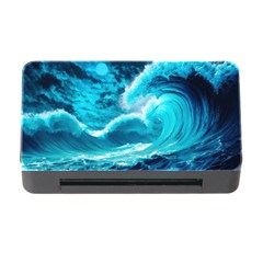 Ai Generated Waves Ocean Sea Tsunami Nautical Sea Memory Card Reader With Cf by Ravend