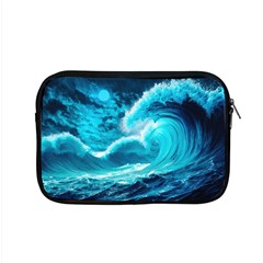 Ai Generated Waves Ocean Sea Tsunami Nautical Sea Apple Macbook Pro 15  Zipper Case by Ravend