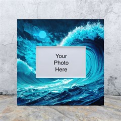 Ai Generated Waves Ocean Sea Tsunami Nautical Sea White Box Photo Frame 4  X 6  by Ravend