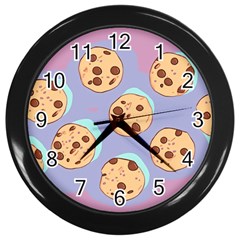 Cookies Chocolate Chips Chocolate Cookies Sweets Wall Clock (black) by Ravend