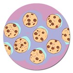 Cookies Chocolate Chips Chocolate Cookies Sweets Magnet 5  (Round) Front