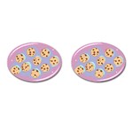 Cookies Chocolate Chips Chocolate Cookies Sweets Cufflinks (Oval) Front(Pair)