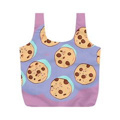 Cookies Chocolate Chips Chocolate Cookies Sweets Full Print Recycle Bag (m) by Ravend