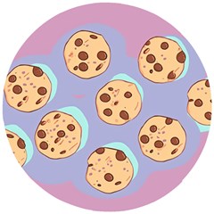 Cookies Chocolate Chips Chocolate Cookies Sweets Wooden Puzzle Round by Ravend