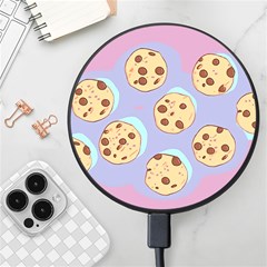 Cookies Chocolate Chips Chocolate Cookies Sweets Wireless Fast Charger(black)