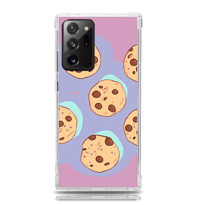 Cookies Chocolate Chips Chocolate Cookies Sweets Samsung Galaxy Note 20 Ultra TPU UV Case