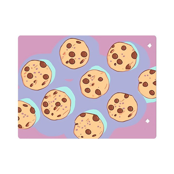 Cookies Chocolate Chips Chocolate Cookies Sweets One Side Premium Plush Fleece Blanket (Mini)