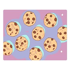 Cookies Chocolate Chips Chocolate Cookies Sweets One Side Premium Plush Fleece Blanket (large) by Ravend