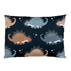 Dino Art Pattern Design Wallpaper Background Pillow Case by Ravend