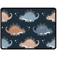 Dino Art Pattern Design Wallpaper Background Fleece Blanket (large) by Ravend