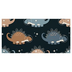 Dino Art Pattern Design Wallpaper Background Banner And Sign 4  X 2  by Ravend