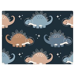 Dino Art Pattern Design Wallpaper Background Premium Plush Fleece Blanket (extra Small)