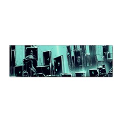 Buildings City Urban Destruction Background Sticker (bumper) by Ravend