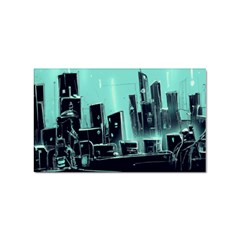 Buildings City Urban Destruction Background Sticker Rectangular (10 Pack) by Ravend