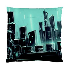 Buildings City Urban Destruction Background Standard Cushion Case (one Side) by Ravend