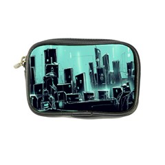 Buildings City Urban Destruction Background Coin Purse by Ravend