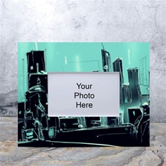 Buildings City Urban Destruction Background White Tabletop Photo Frame 4 x6 