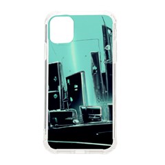 Buildings City Urban Destruction Background Iphone 11 Tpu Uv Print Case by Ravend