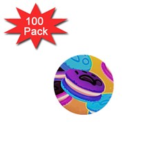 Cookies Chocolate Cookies Sweets Snacks Baked Goods Food 1  Mini Buttons (100 Pack) 