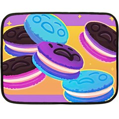 Cookies Chocolate Cookies Sweets Snacks Baked Goods Food One Side Fleece Blanket (mini) by Ravend