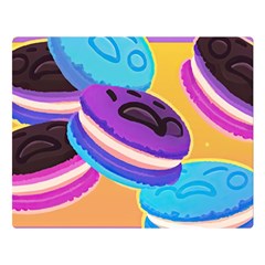 Cookies Chocolate Cookies Sweets Snacks Baked Goods Food Premium Plush Fleece Blanket (large) by Ravend