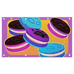 Cookies Chocolate Cookies Sweets Snacks Baked Goods Food Banner And Sign 7  X 4  by Ravend