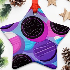 Cookies Chocolate Cookies Sweets Snacks Baked Goods Star Ornament (two Sides) by Ravend