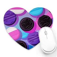 Cookies Chocolate Cookies Sweets Snacks Baked Goods Heart Mousepad by Ravend