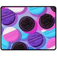 Cookies Chocolate Cookies Sweets Snacks Baked Goods One Side Fleece Blanket (medium) by Ravend