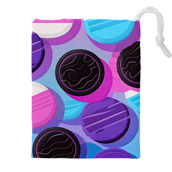 Cookies Chocolate Cookies Sweets Snacks Baked Goods Drawstring Pouch (5XL)