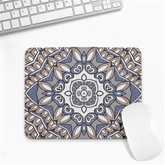 Flower Art Decorative Mandala Pattern Ornamental Small Mousepad by Ravend