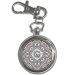 Flower Art Decorative Mandala Pattern Ornamental Key Chain Watches Front