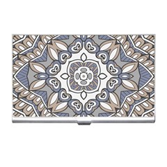 Flower Art Decorative Mandala Pattern Ornamental Business Card Holder by Ravend