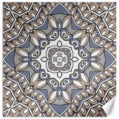 Flower Art Decorative Mandala Pattern Ornamental Canvas 12  X 12  by Ravend