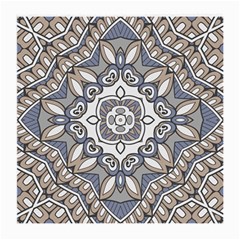 Flower Art Decorative Mandala Pattern Ornamental Medium Glasses Cloth by Ravend