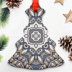 Flower Art Decorative Mandala Pattern Ornamental Ornament (christmas Tree)  by Ravend