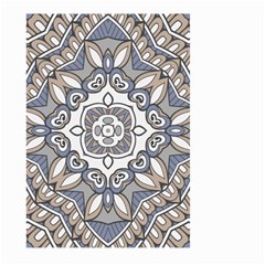 Flower Art Decorative Mandala Pattern Ornamental Large Garden Flag (two Sides) by Ravend