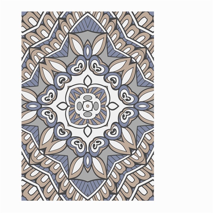 Flower Art Decorative Mandala Pattern Ornamental Large Garden Flag (Two Sides)