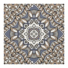 Flower Art Decorative Mandala Pattern Ornamental Banner And Sign 3  X 3  by Ravend